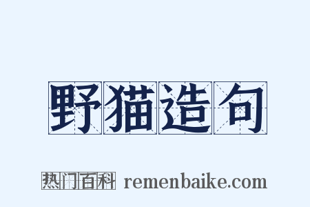 野猫造句是什么意思的图片
